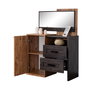 Hanah Home Cómoda Antik Antracita y Marrón